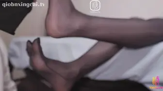 桥本香菜_脚奴调教记录_足穴_五指袜_黑丝调教_精液射满丝足