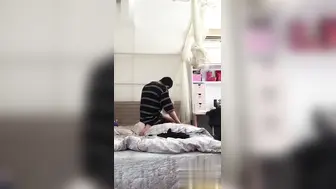 艺术学院舞蹈小美女暑假带学弟男友回家玩操爱 小男友生猛输出很是耐操！